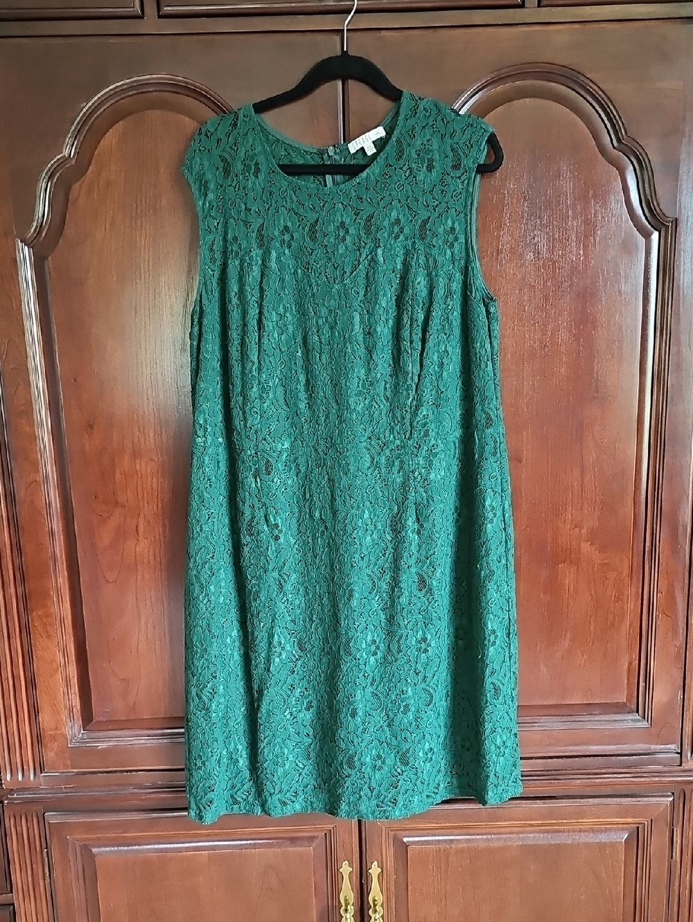 Spense Emerald Green Lace Mini Dress